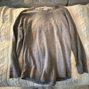 PINK Gray Crewneck Sweater
